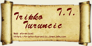 Tripko Turunčić vizit kartica